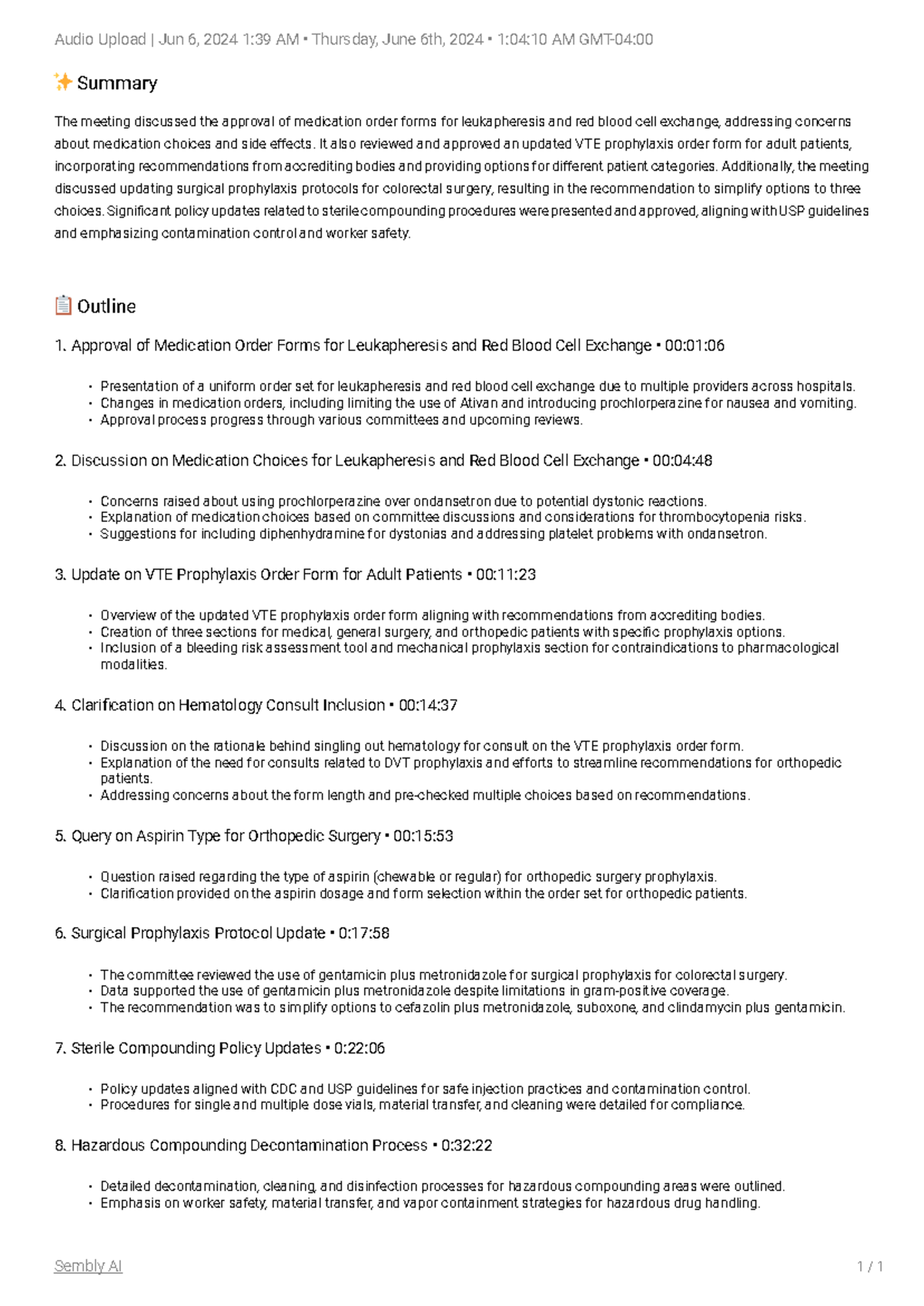 Sembly Meeting Notes - Audio Upload Jun 6, 2024 1 39 AM - Audio Upload ...