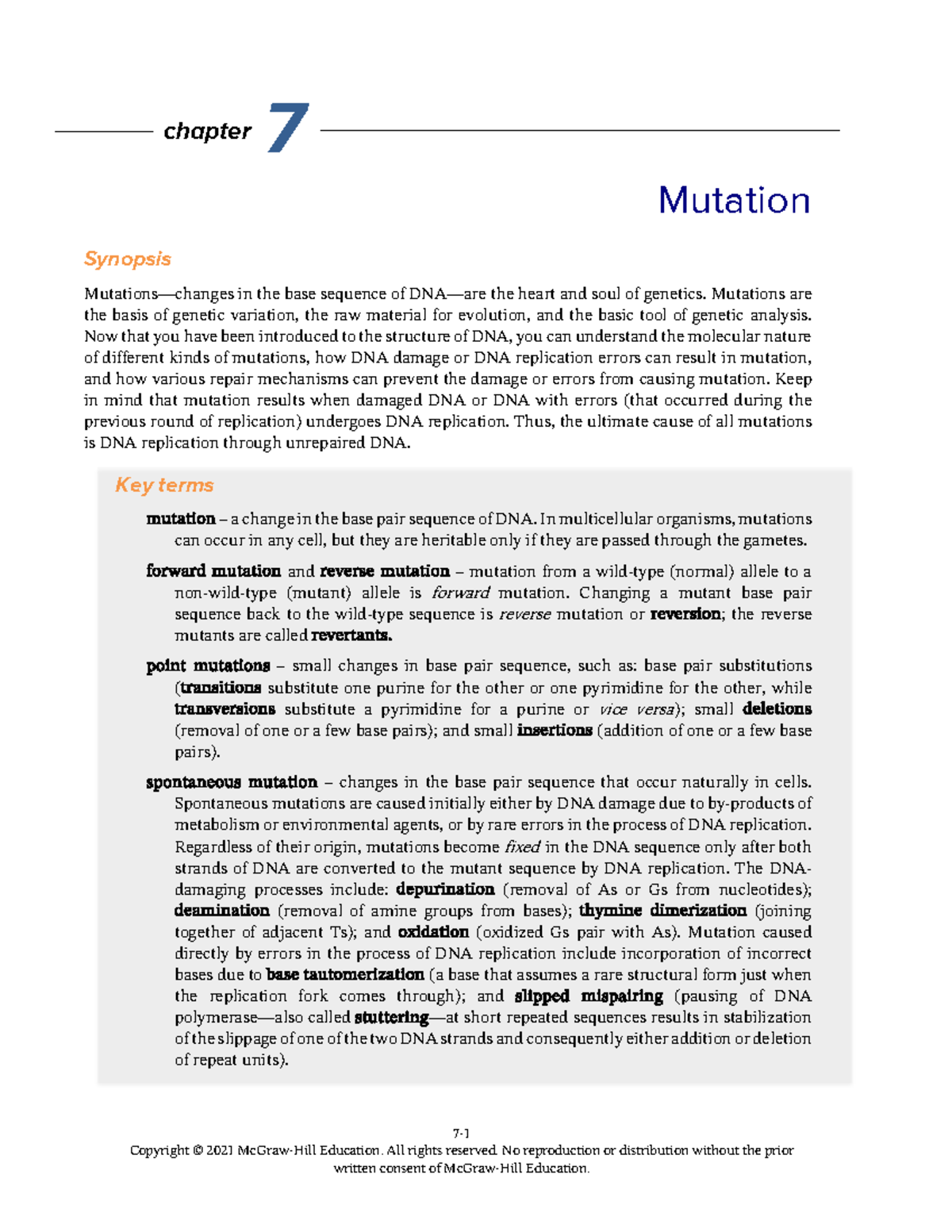 Chapter 7 Solutions Manual - 7- Copyright © 2021 McGraw-Hill Education ...