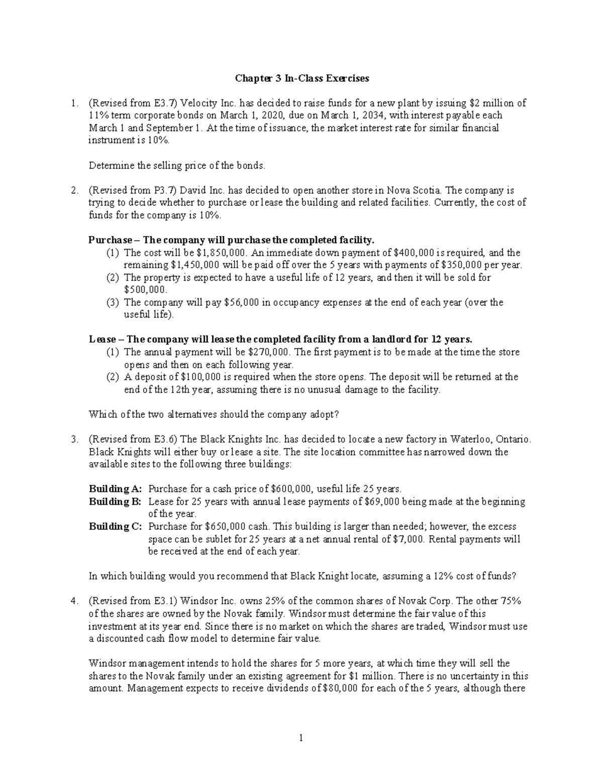Chapter 3 In-Class Exercises - Chapter 3 In-Class Exercises 1. (Revised ...