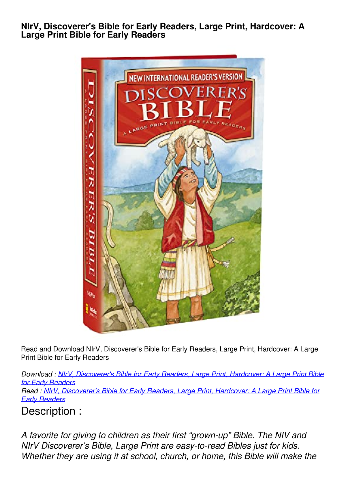 read-pdf-nirv-discoverer-s-bible-for-early-readers-large-print
