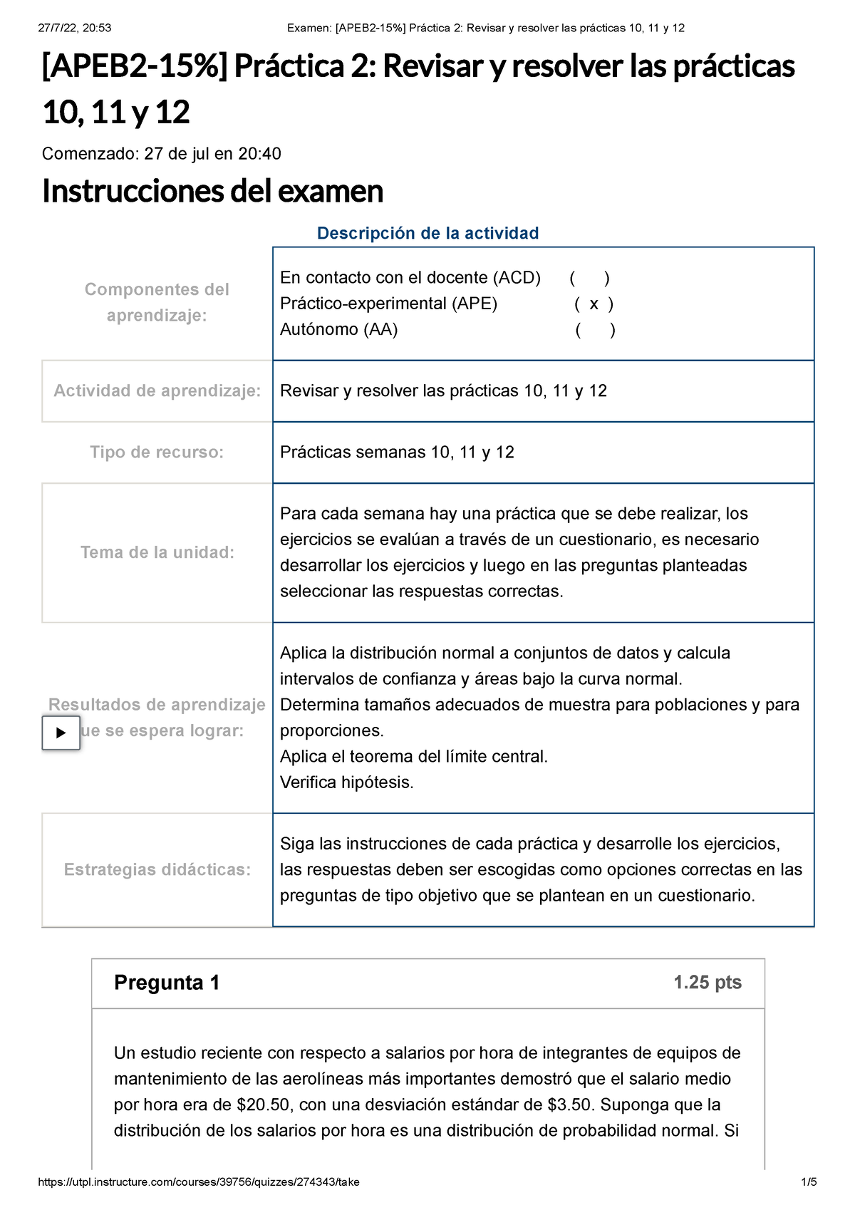 Examen Apeb Pr Ctica Revisar Y Resolver Las Pr Cticas