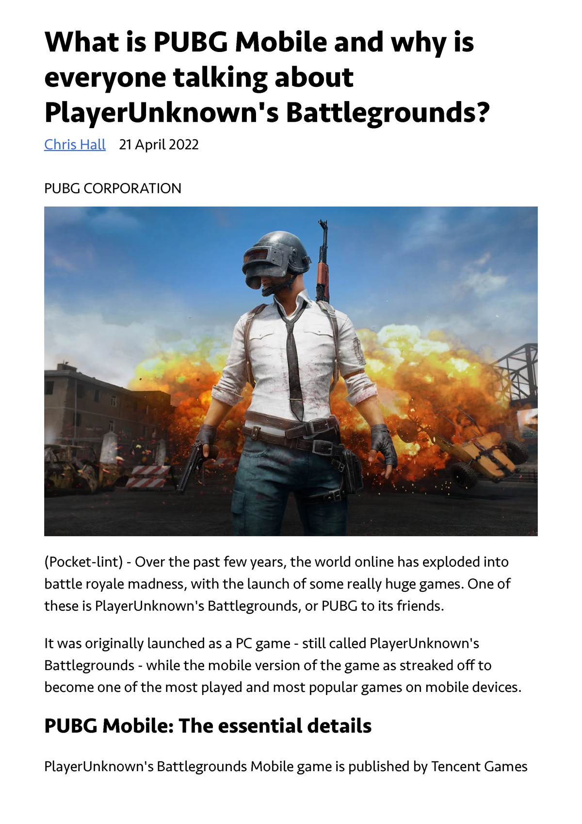 What is PUBG Mobile and why is everyone talking about Player Unk - What ...