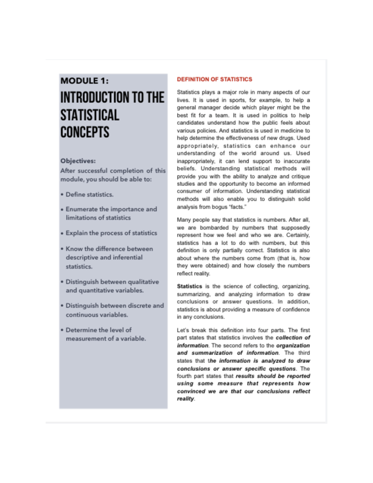 Module-in-Statistics - Bachelor of Science in Management Accounting ...