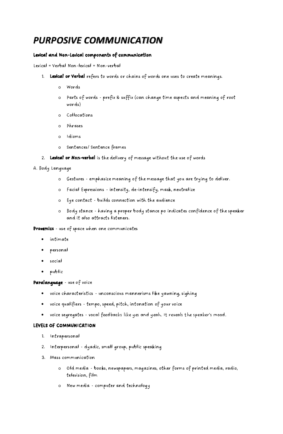 Purposive Communication What is Communication? PURPOSIVE