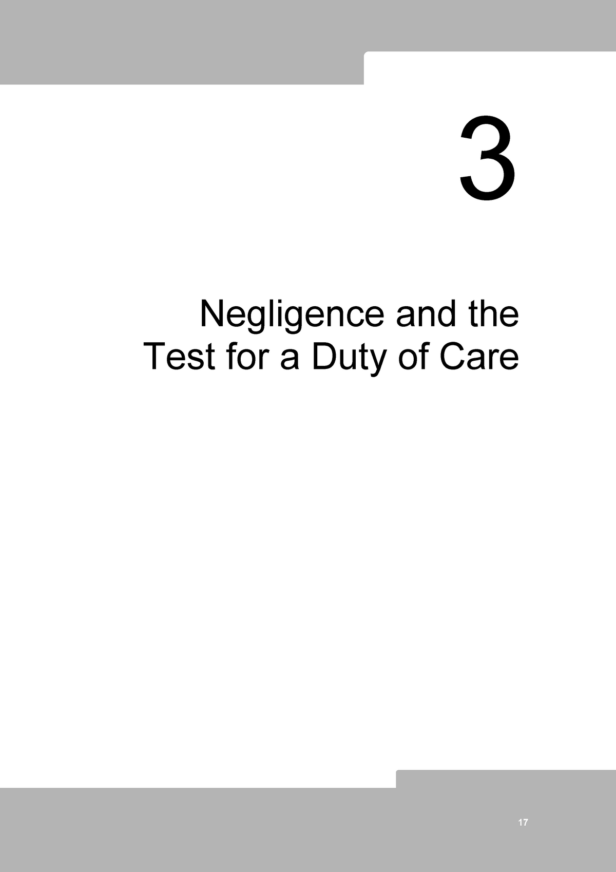 2 - Duty Of Care - 3 Negligence And The Test For A Duty Of Care The Law ...