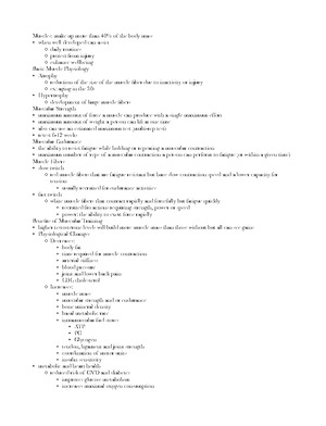 KIN 100 Class Notes - Flexibility - Ability of a joint to move through ...