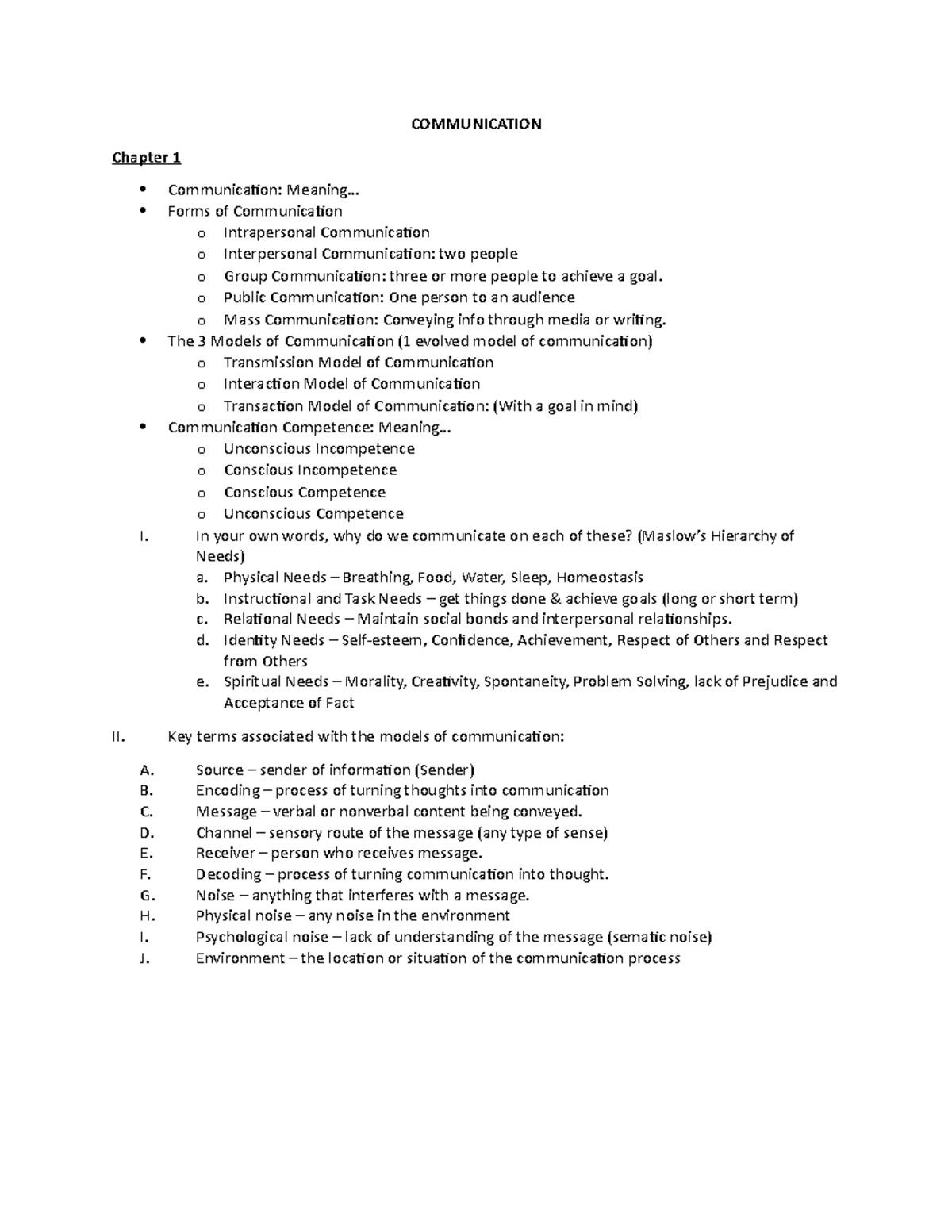 communications-notes-communication-chapter-1-communication-meaning