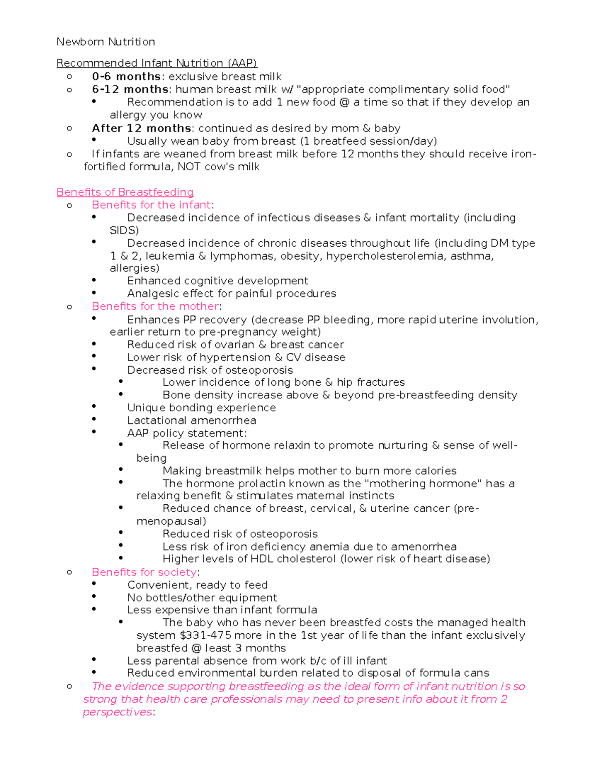 Newborn Nutrition (13) - Newborn Nutrition Recommended Infant Nutrition ...