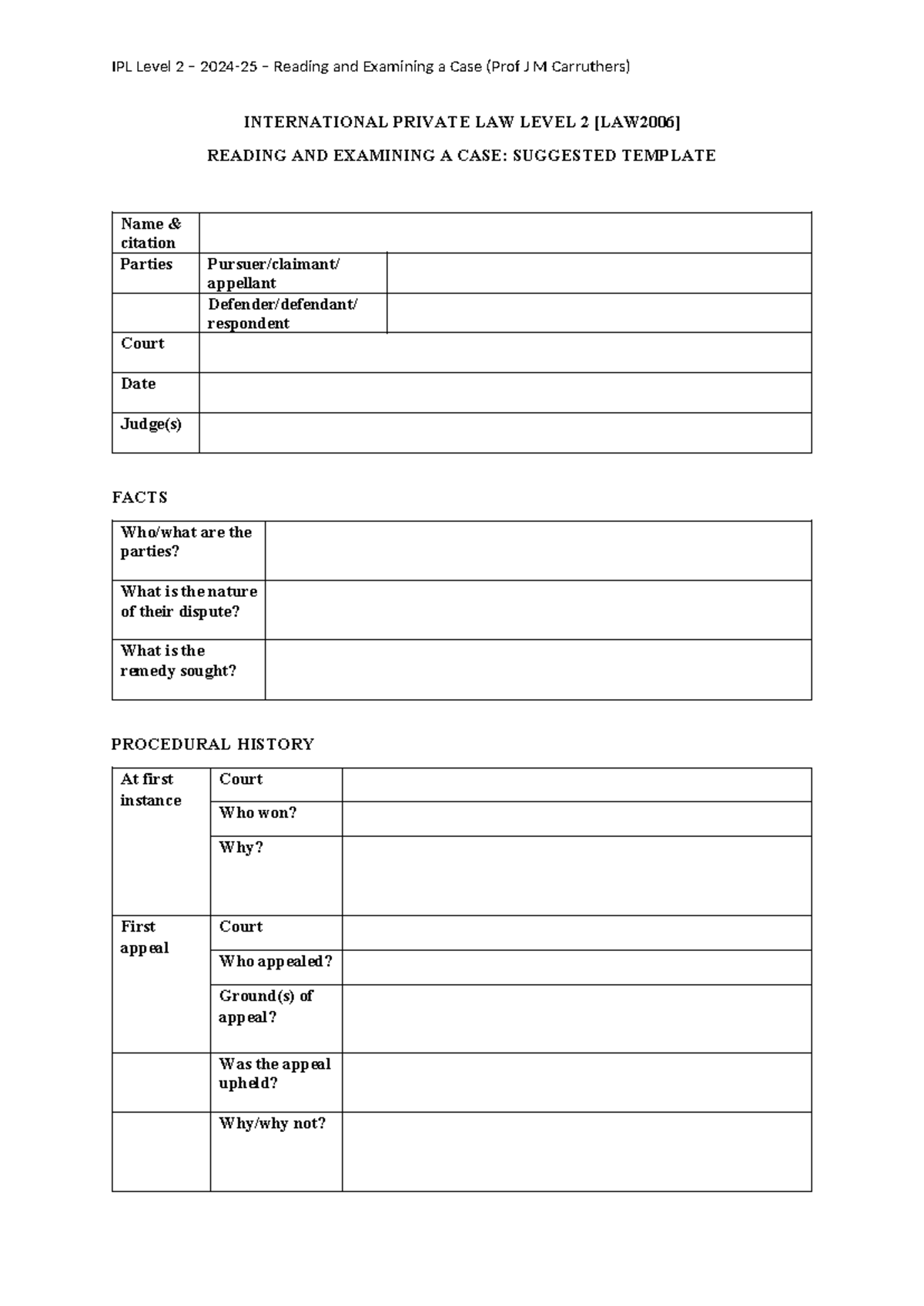 IPL Level 2 - 2024-25 - Reading and Examining a Case - IPL Level 2 ...