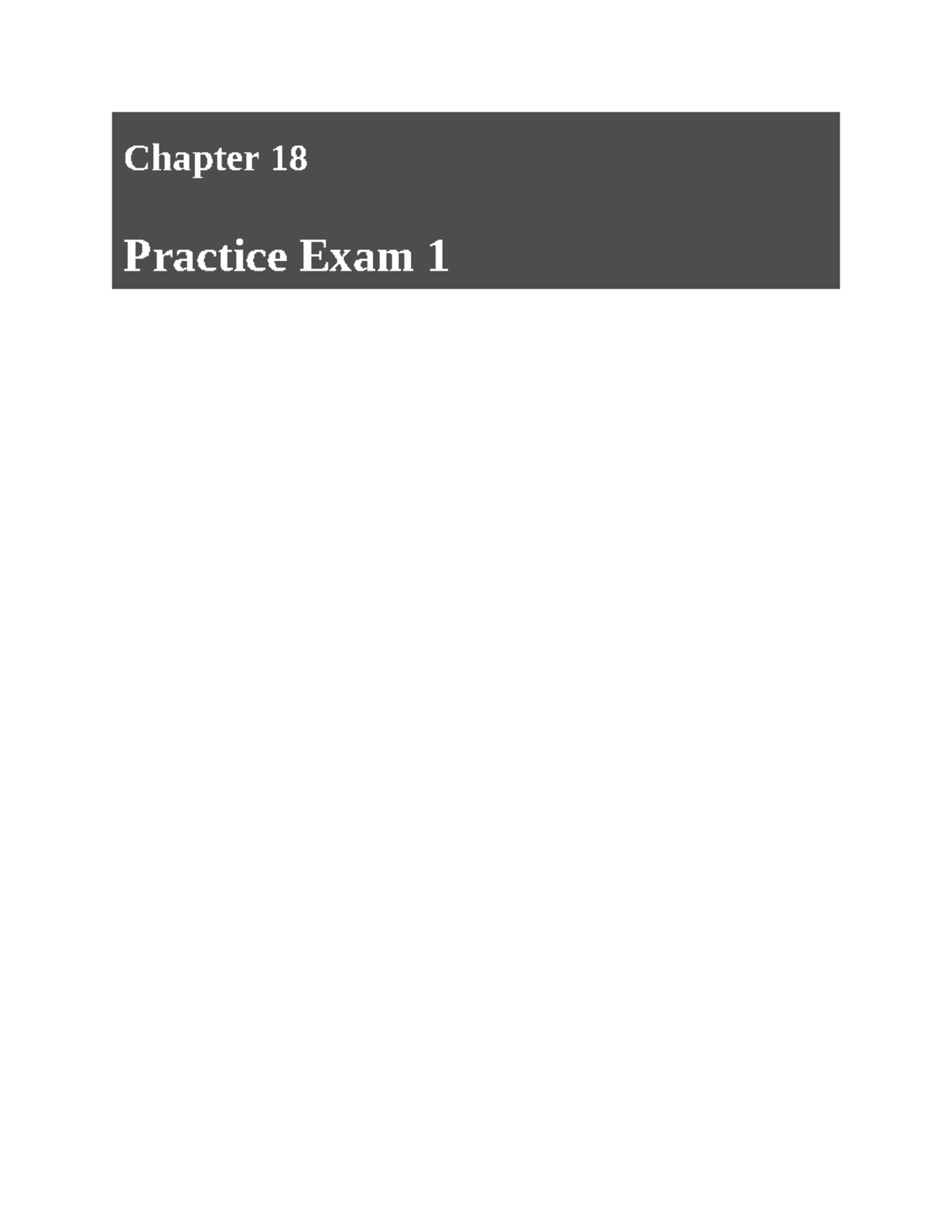 Practice Cliffsnotes Boi - Chapter Practice Exam Section I Time: 90 ...