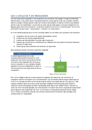 Procesmanagement Les 2 Uitleg - Les 2 Prestatie Indicatoren Indien Je ...