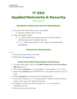 IT263 Assignment 6 - Lab v1 - IPv4 and IPv6 Addresses 50 points total ...