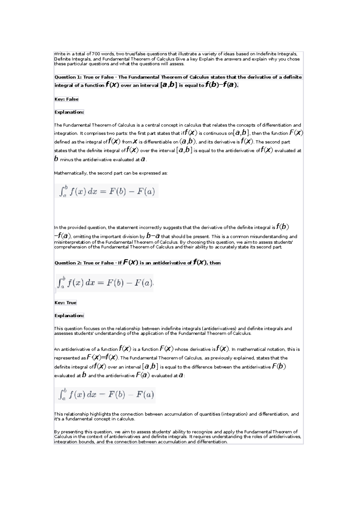 Math 1211 LJ Unit 8 - Learning Journal - Write in a total of 700 words ...