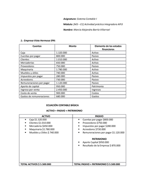 M2 - Sistema Contable Financiero II - ¡rea: Negocios Y GestiÛn Sistema ...