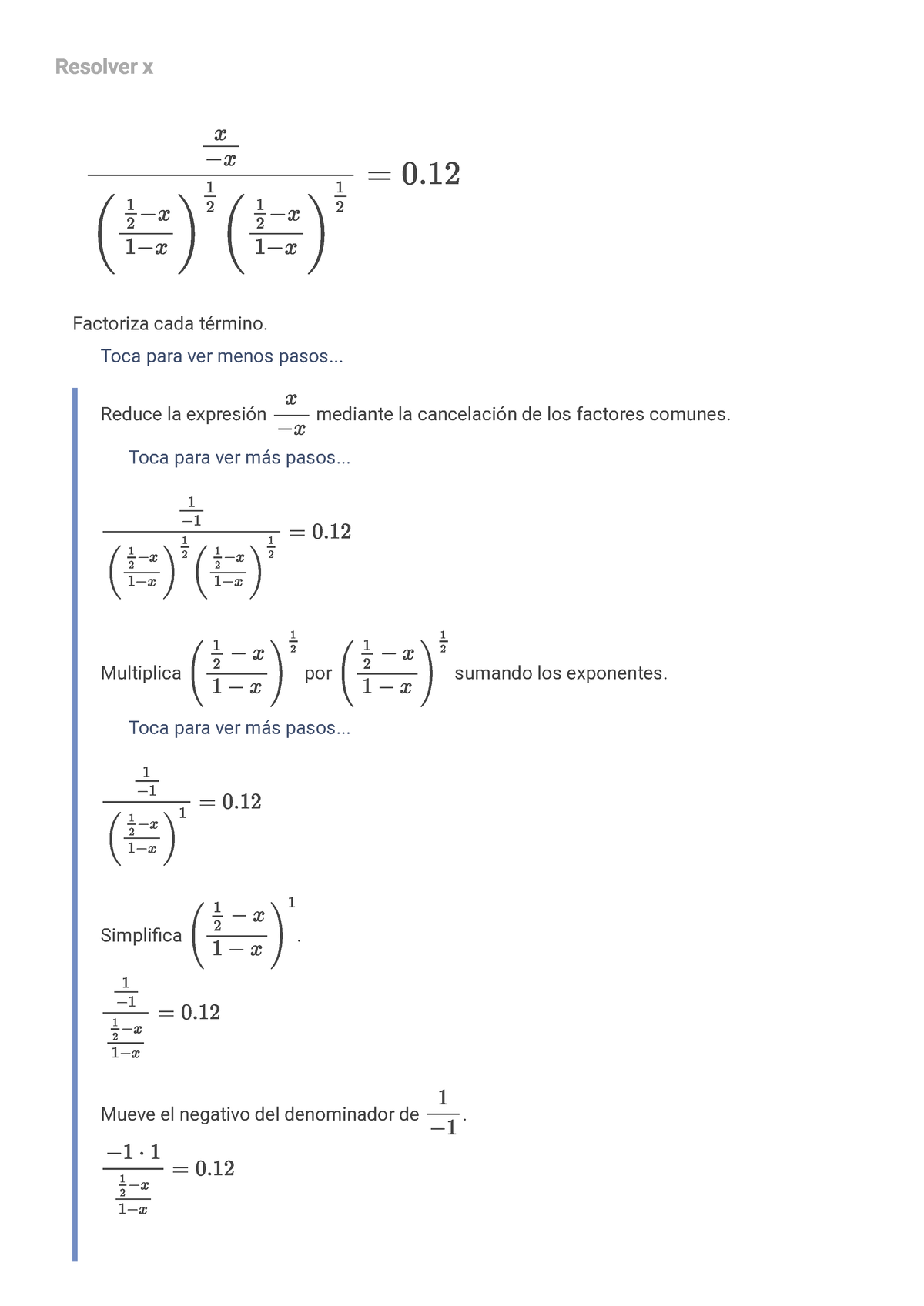 Mathway Solucionador De Problemas De álgebra - Resolver X Factoriza ...