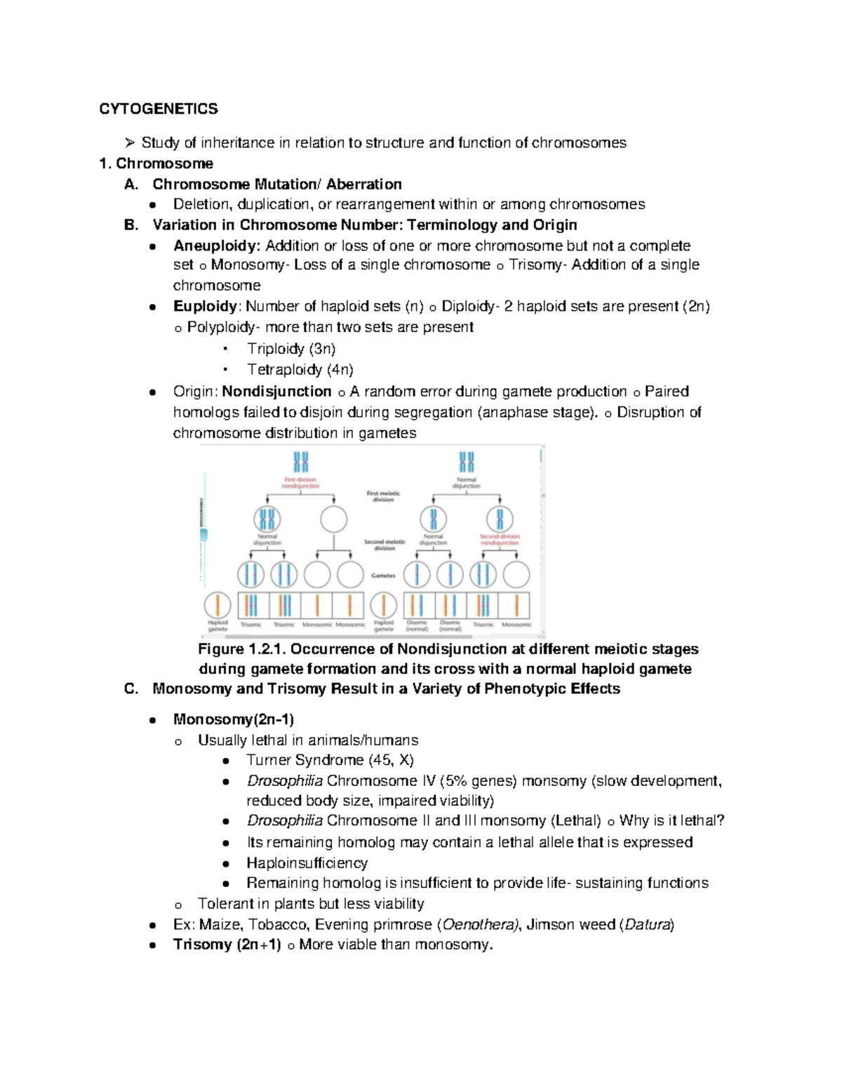 Cytogenetics - CYTOGENETICS ⮚ Study Of Inheritance In Relation To ...