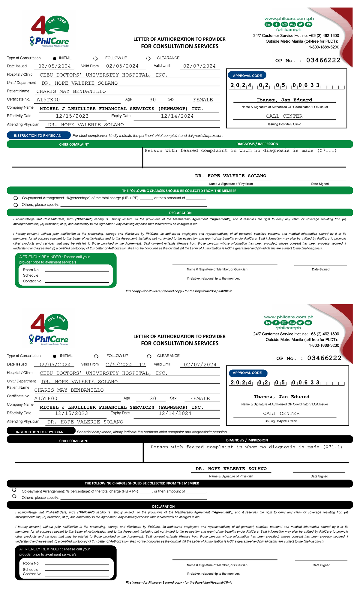 Letter of Authorization 2 - LETTER OF AUTHORIZATION TO PROVIDER LETTER ...