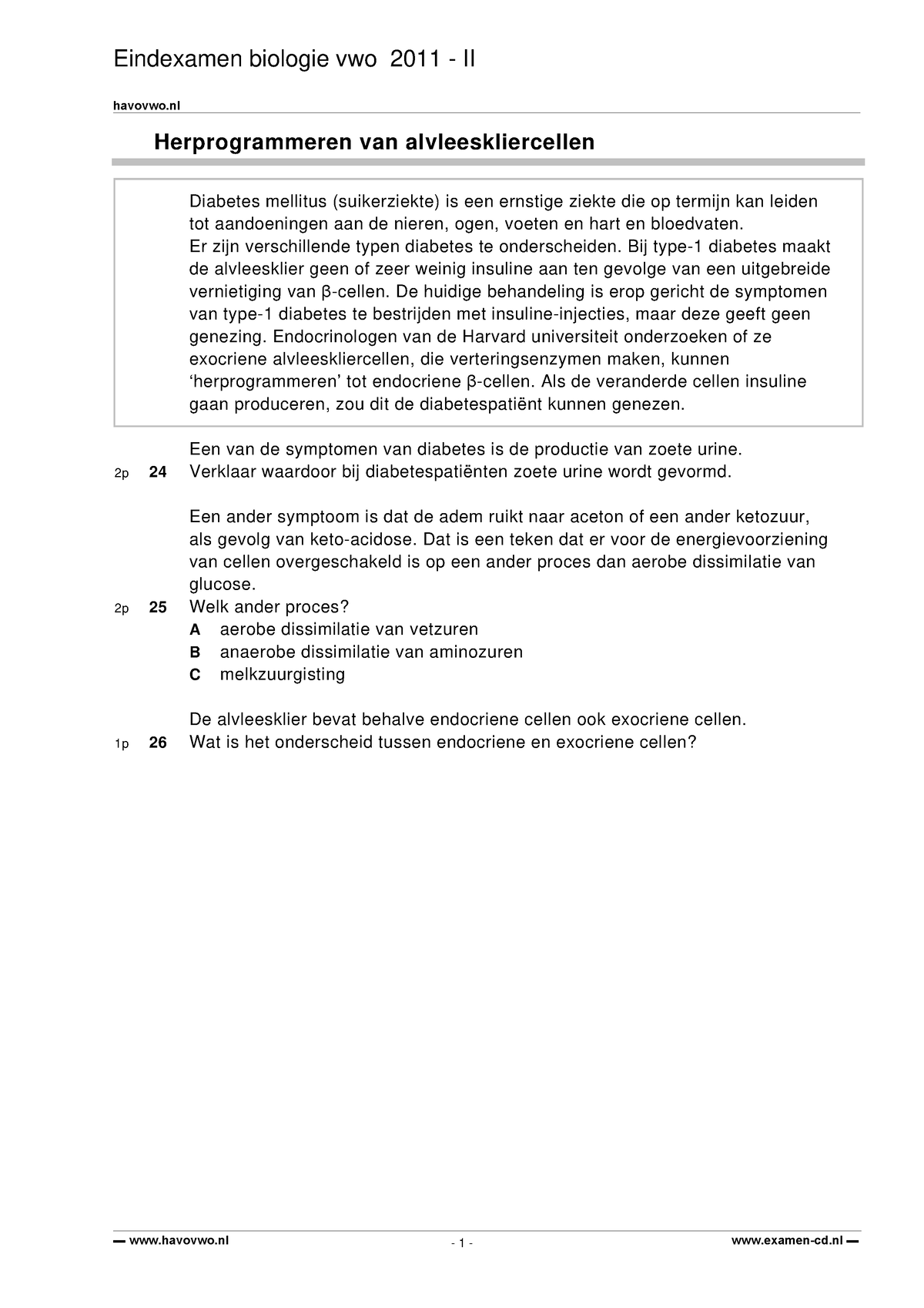 Examenopdracht Glucose - Havovwo Havovwo Examen-cd Herprogrammeren Van ...