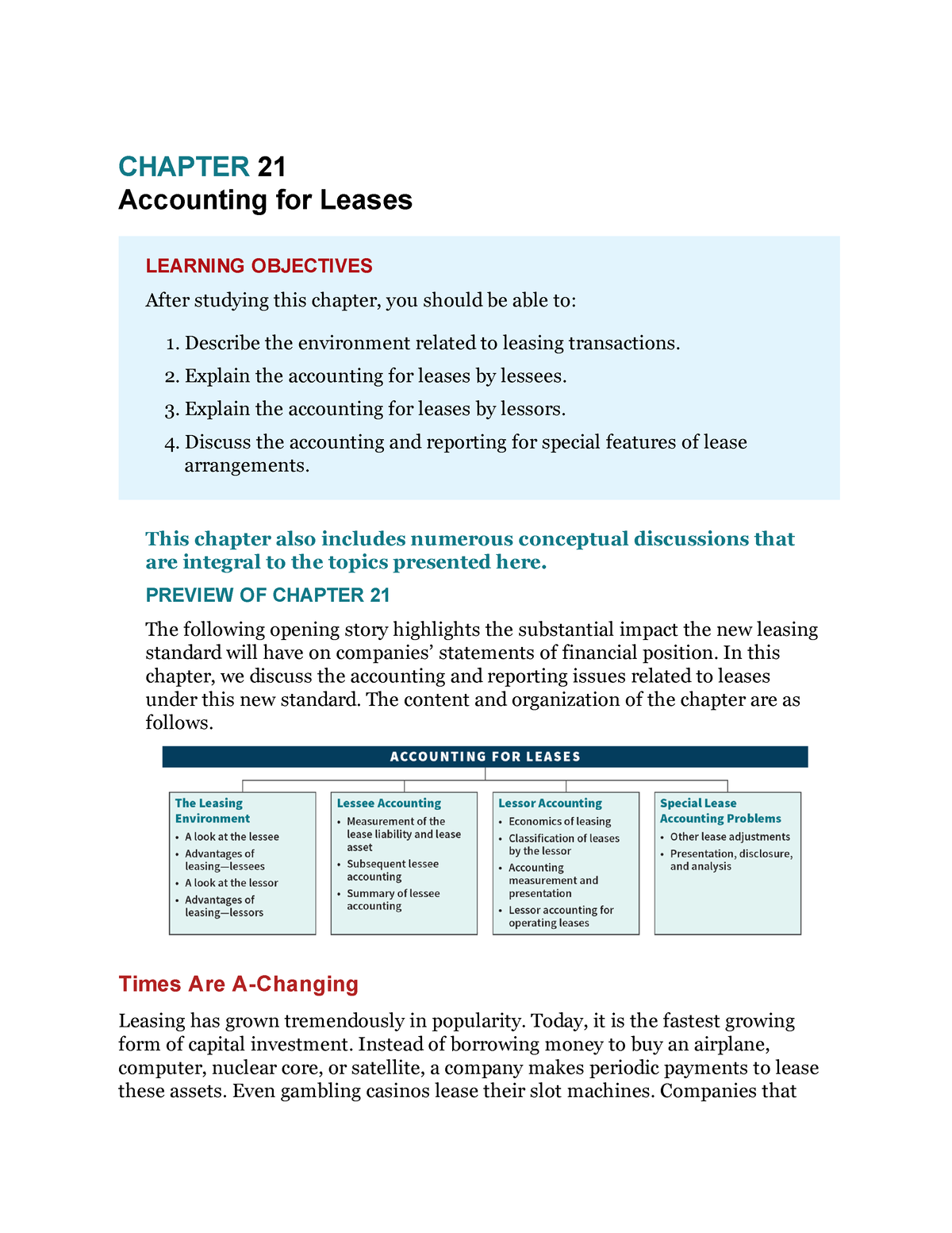 Accounting-for-Leases - CHAPTER 21 Accounting For Leases LEARNING ...