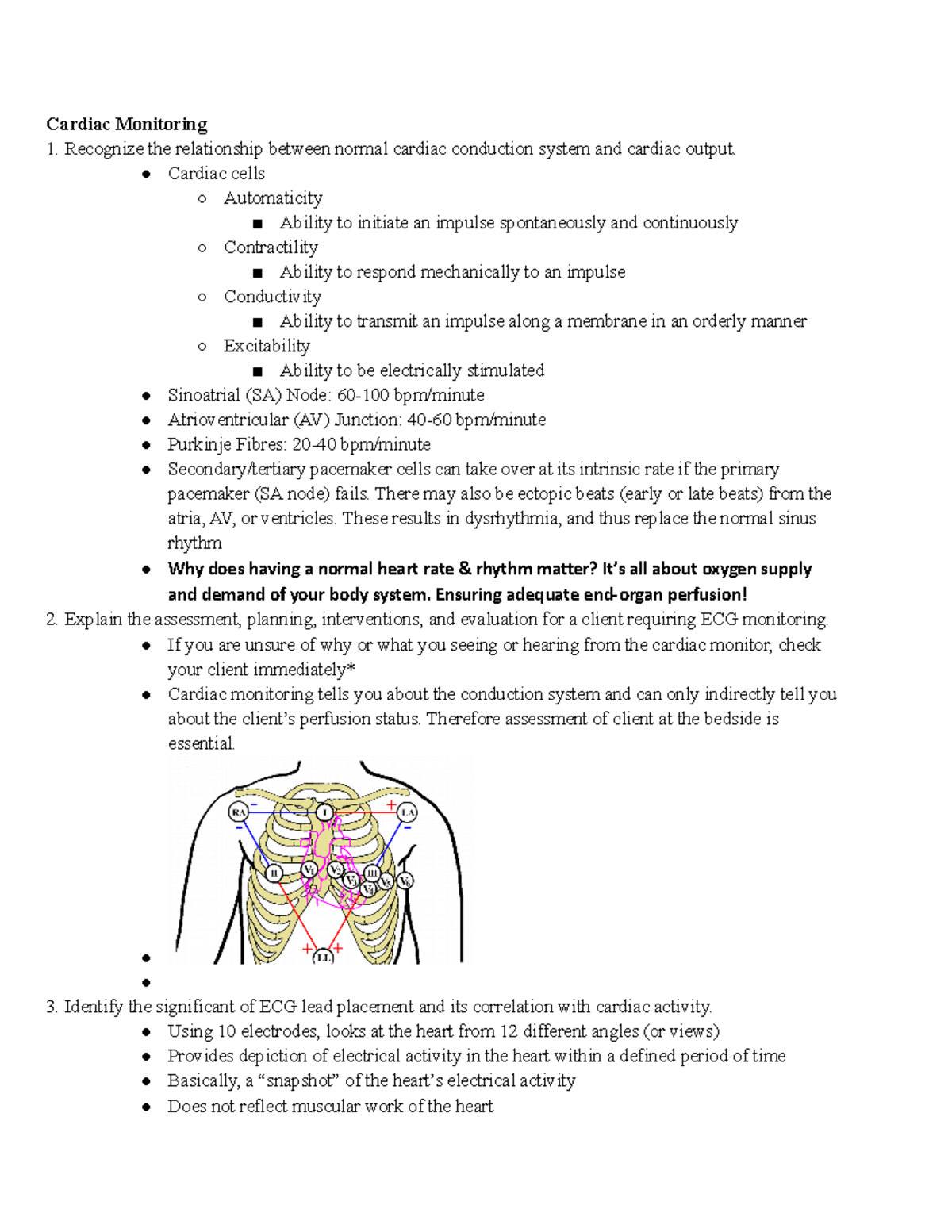 Cardiac Monitoring - Wendy and Cathy - Cardiac Monitoring Recognize the ...