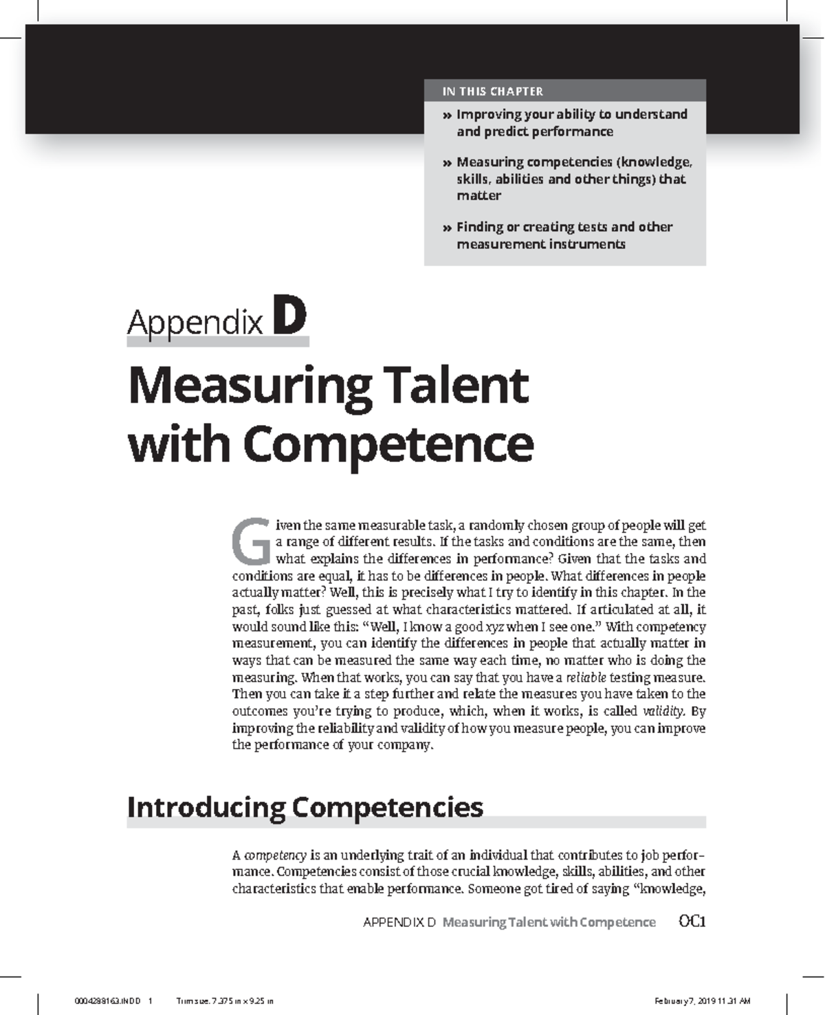 Textbook-People Analytics for Dummies-Appendix D-Measuring Talent with ...