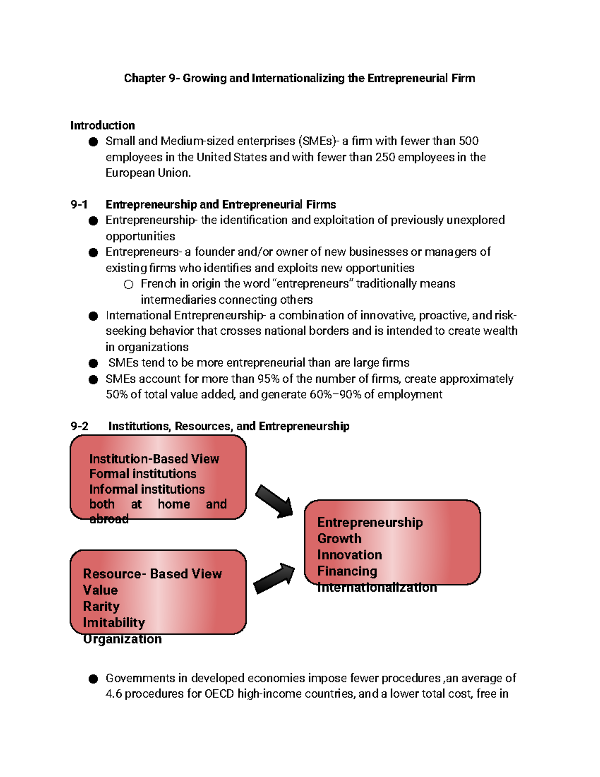 Chapter 9- Growing And Internationalizing The Entrepreneurial Firm ...