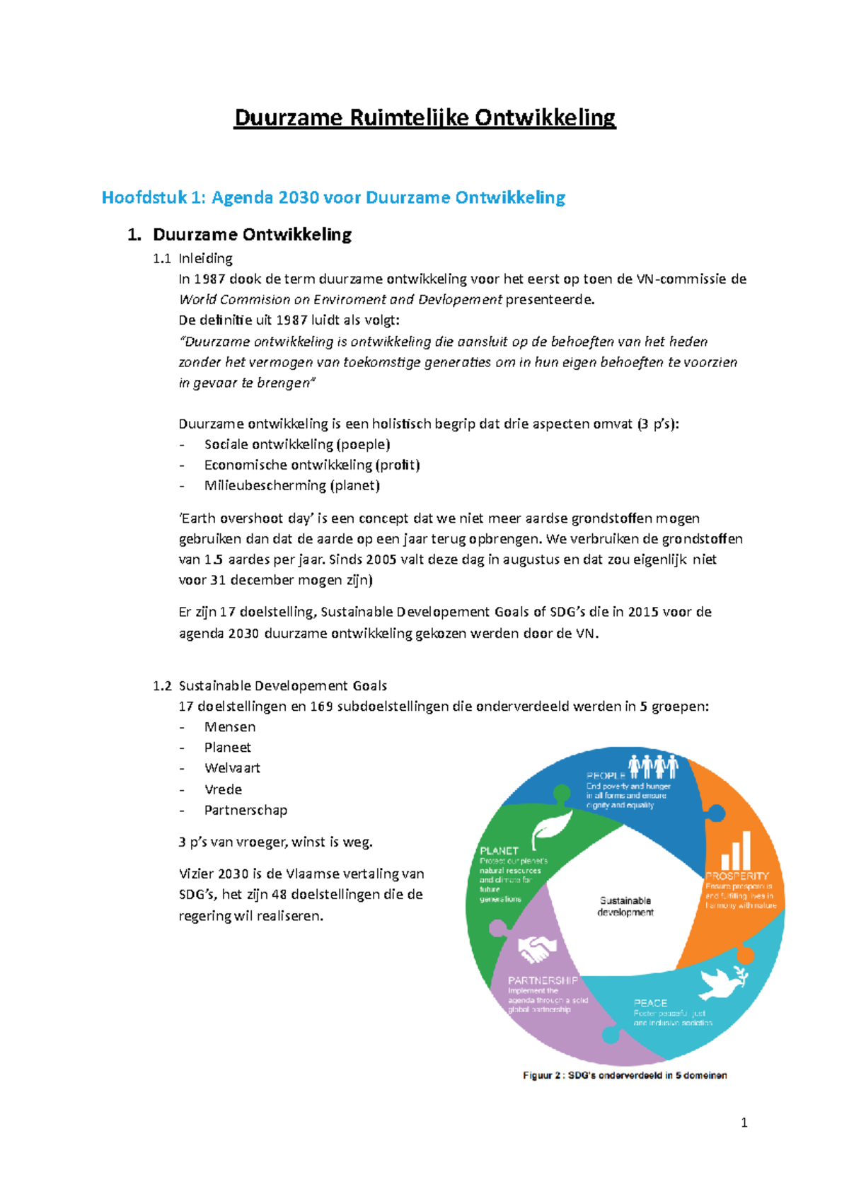 Hoofdstuk 1 Samenvatting - Duurzame Ruimtelijke Ontwikkeling Hoofdstuk ...
