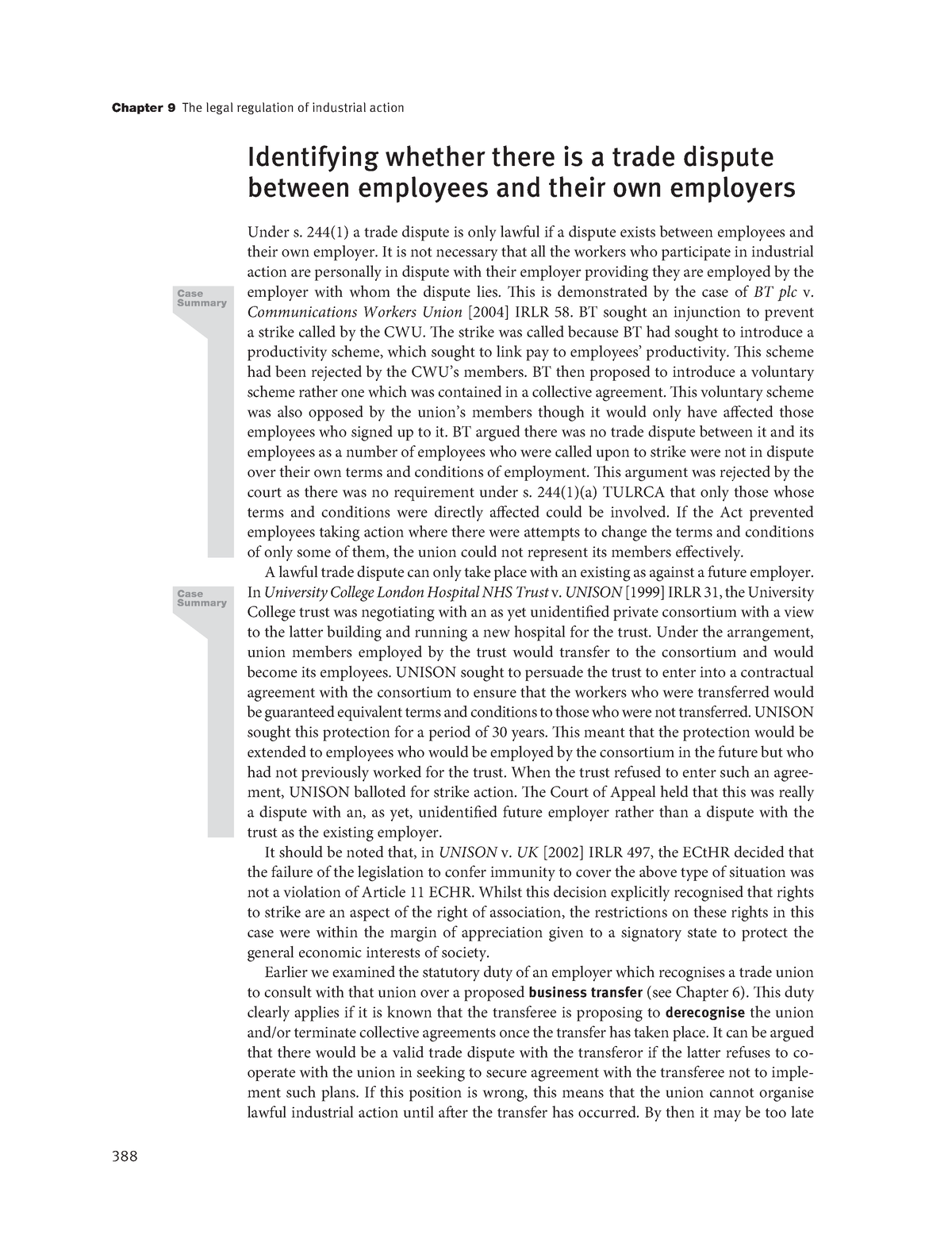 Zlib - Chapter 9 The Legal Regulation Of Industrial Action 388 ...