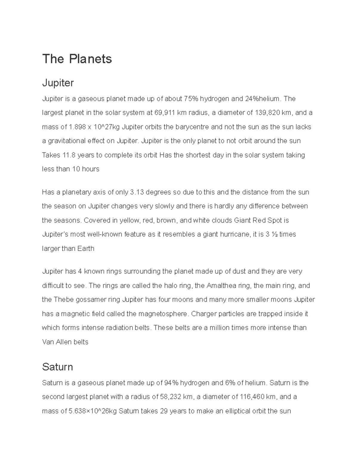 argumentative essay about solar system