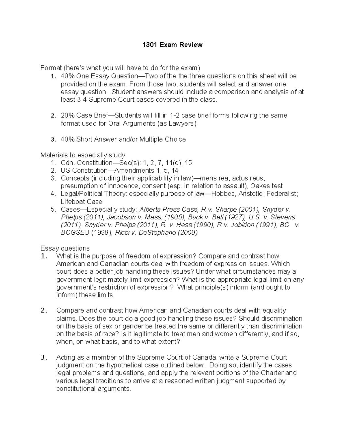 POLI 1301 Exam Review-2023-24 - 1301 Exam Review Format (here’s what ...