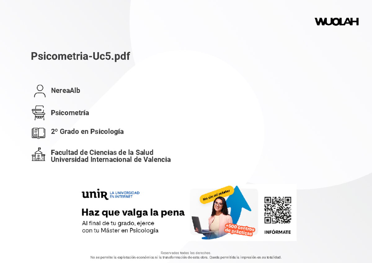 Psicometria Uc5 - Psicometria-Uc5 NereaAlb Psicometría 2º Grado en ...