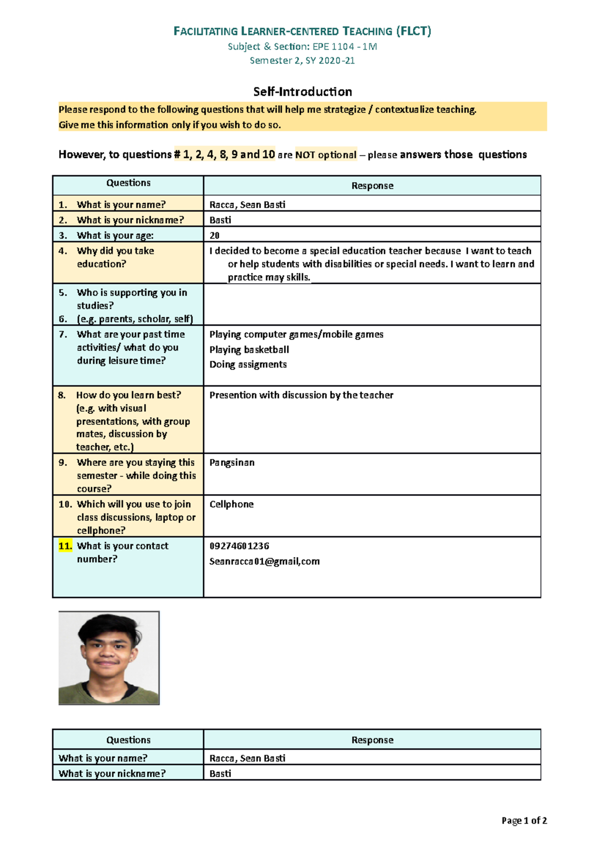 02-Self-Introduction-Sem-2-2020-21,ss,,s,s,s,s,s,,smc sdmskd ...