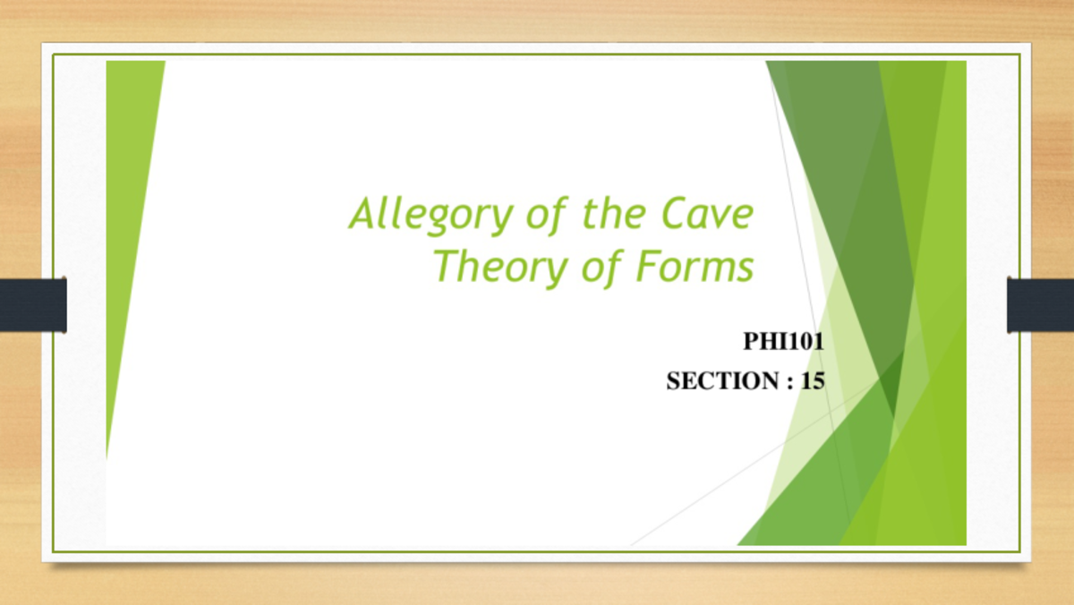 Allegory of caves philosophy Allegory of the Cave Theory of Forms