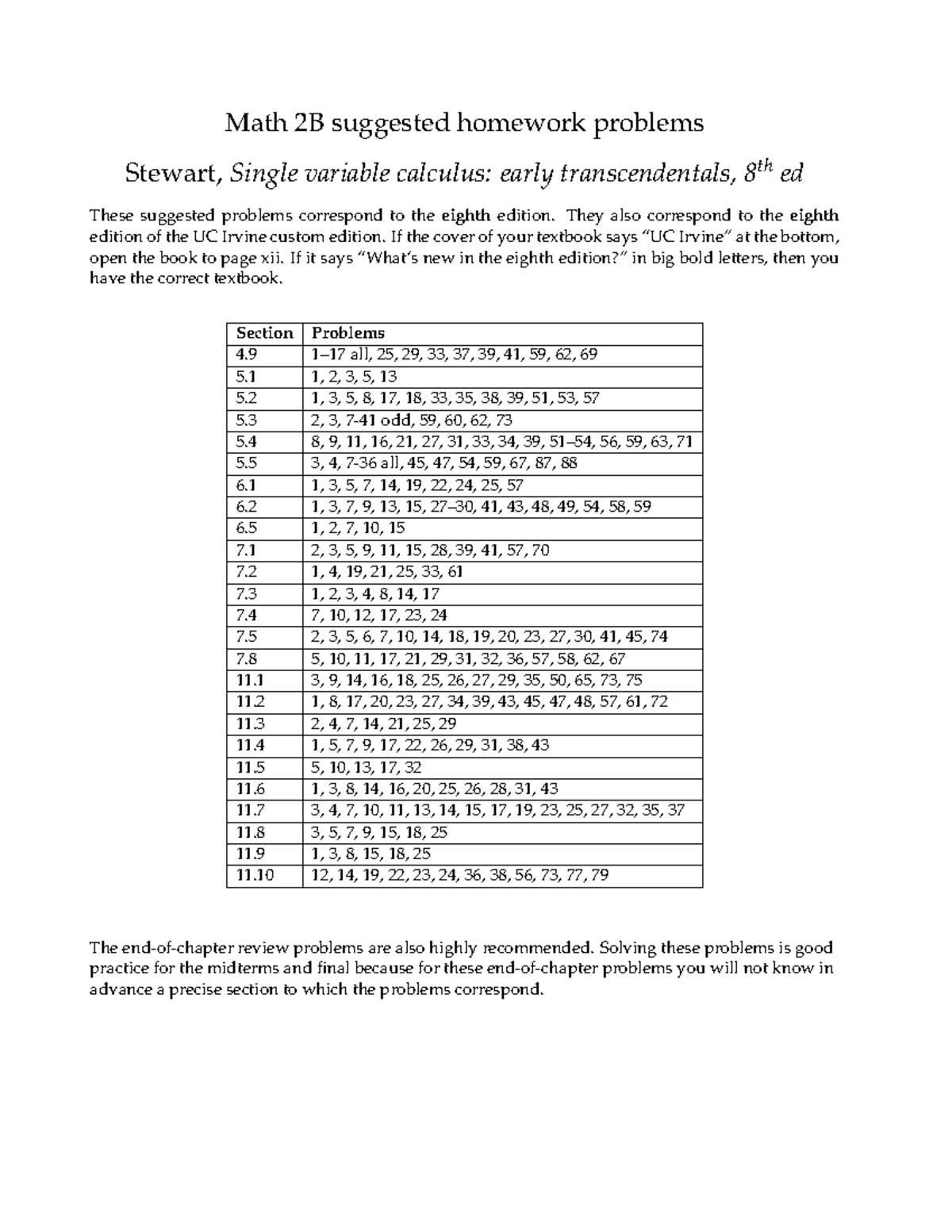 2B-homework - The best practice material! can cover all of it - Math 2B ...