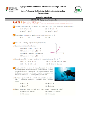 Modulo A8 - Modelos Discretos - Ficha de Trabalho n.º 5 - Agrupamento ...