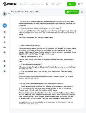 flvs world history 3.02 assignment