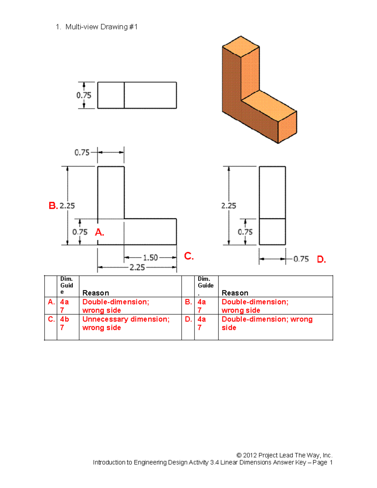 3.4 4 - Zero - Dim. Guid e Reason Dim. Guide . Reason A. 4a 7 Double ...