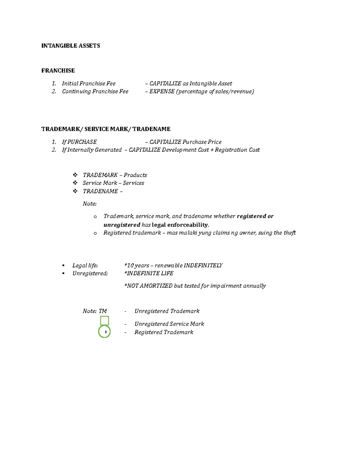 AE 109 - Intangible Asset - 2nd discussion - INTANGIBLE ASSETS ...