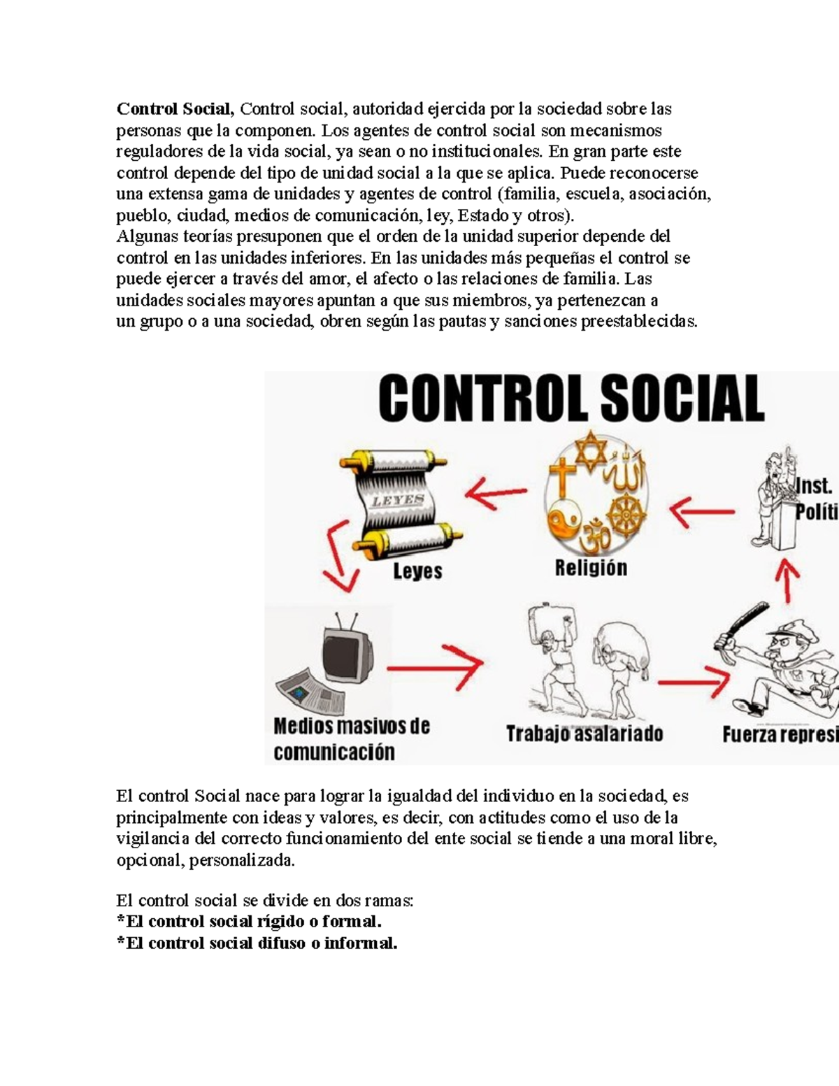 Control Social unidad 6 - Control Social, Control social, autoridad ...