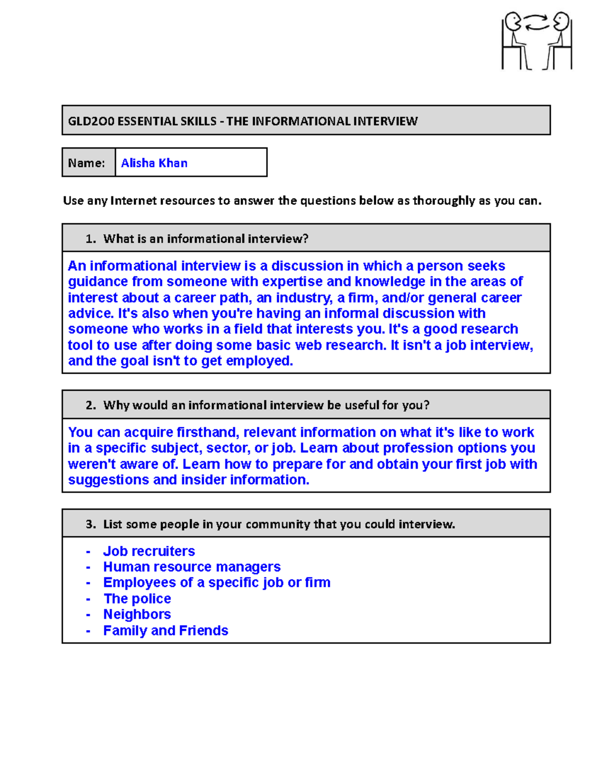 GLD2O0 The Informational Interview 2021 2022 GLD2O0 ESSENTIAL SKILLS   Thumb 1200 1553 