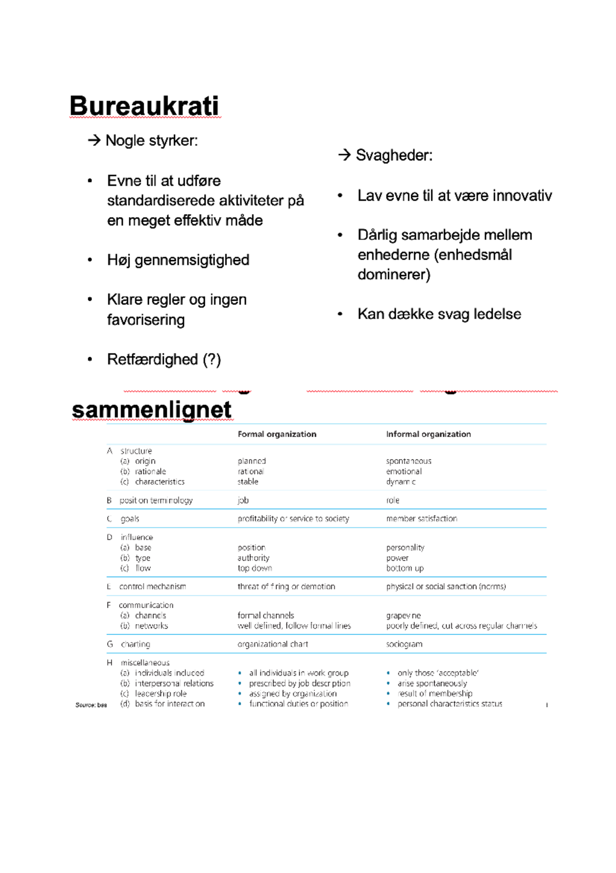 Organisation Med Videnskabsteori 3 Struktur - Studocu