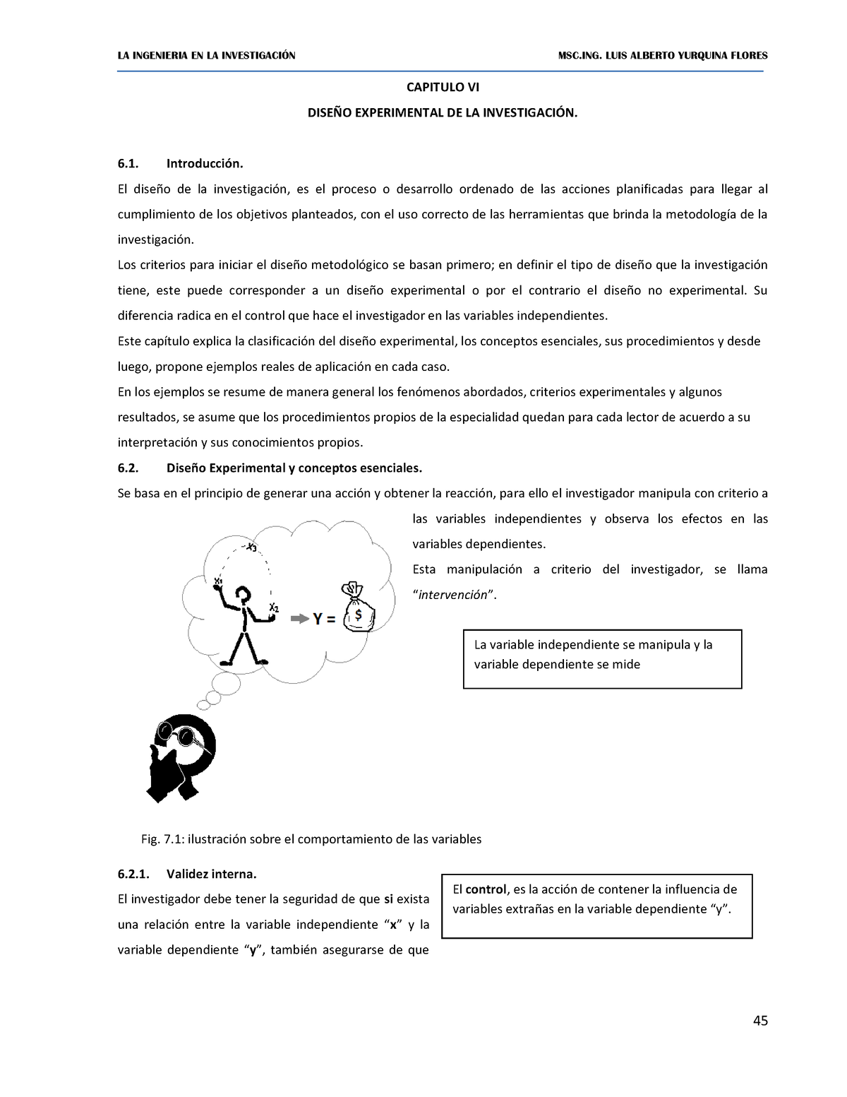 Diseño Experimental - CAPITULO VI DISE—O EXPERIMENTAL DE LA INVESTIGACI ...