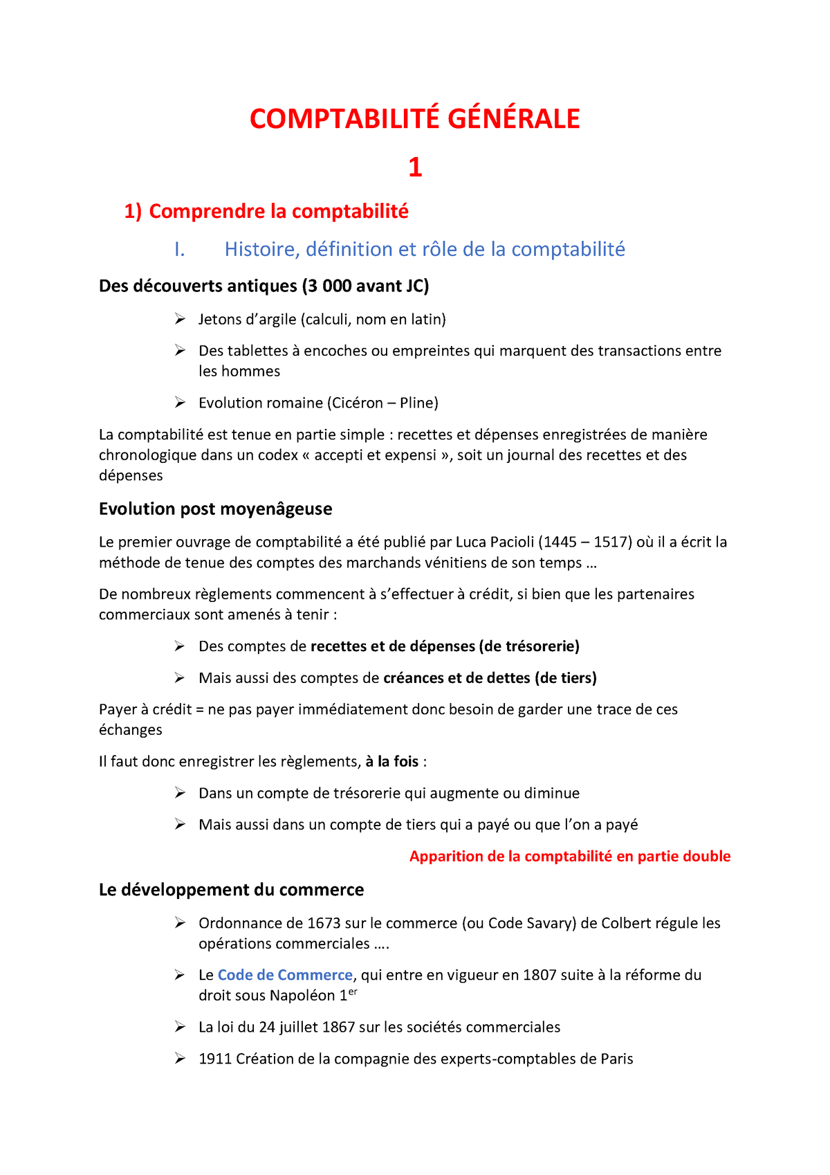 1) Comprendre La Comptabilité - COMPTABILITÉ GÉNÉRALE 1 1) Comprendre ...