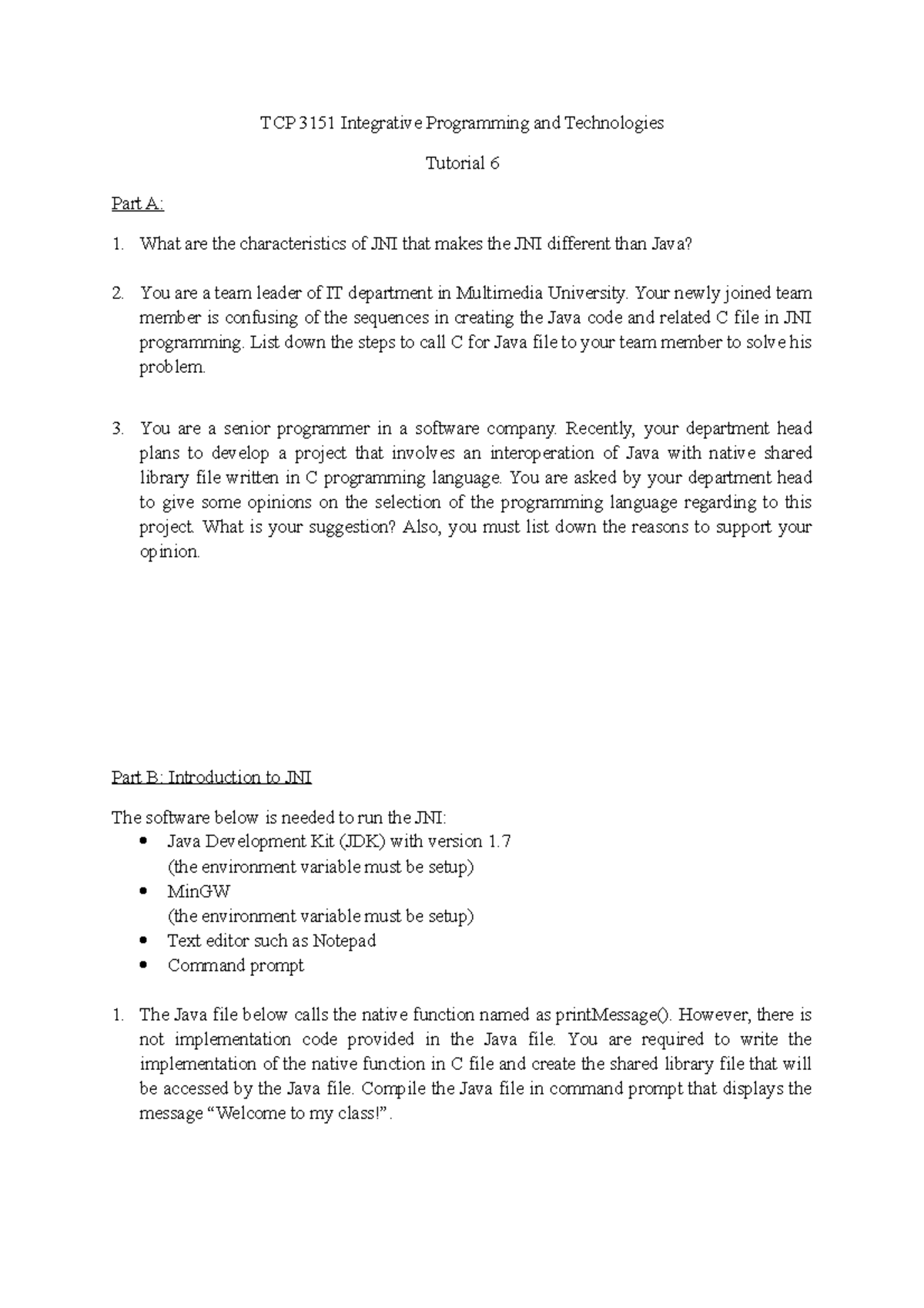 225975 Tut 06m - INTE PROG AND TECH - TCP 3151 Integrative Programming ...