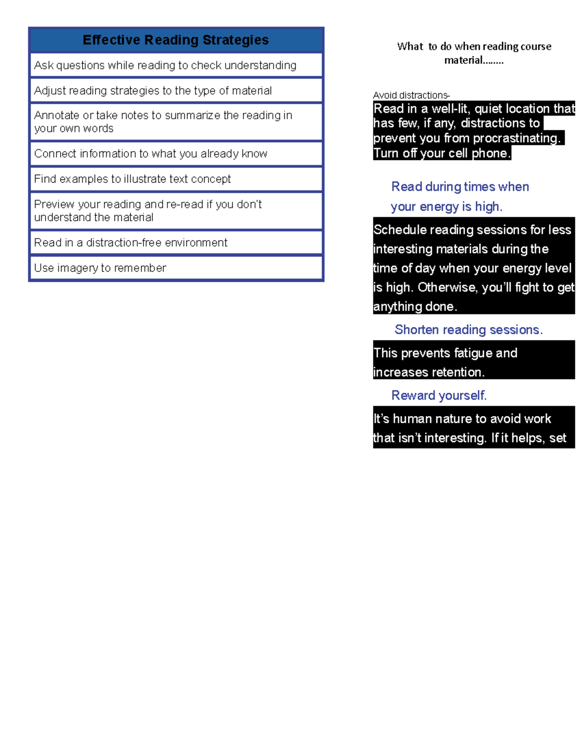 Effective Reading Strategies f0r 3ng212 - Ceng 212 - Toronto Met - Studocu