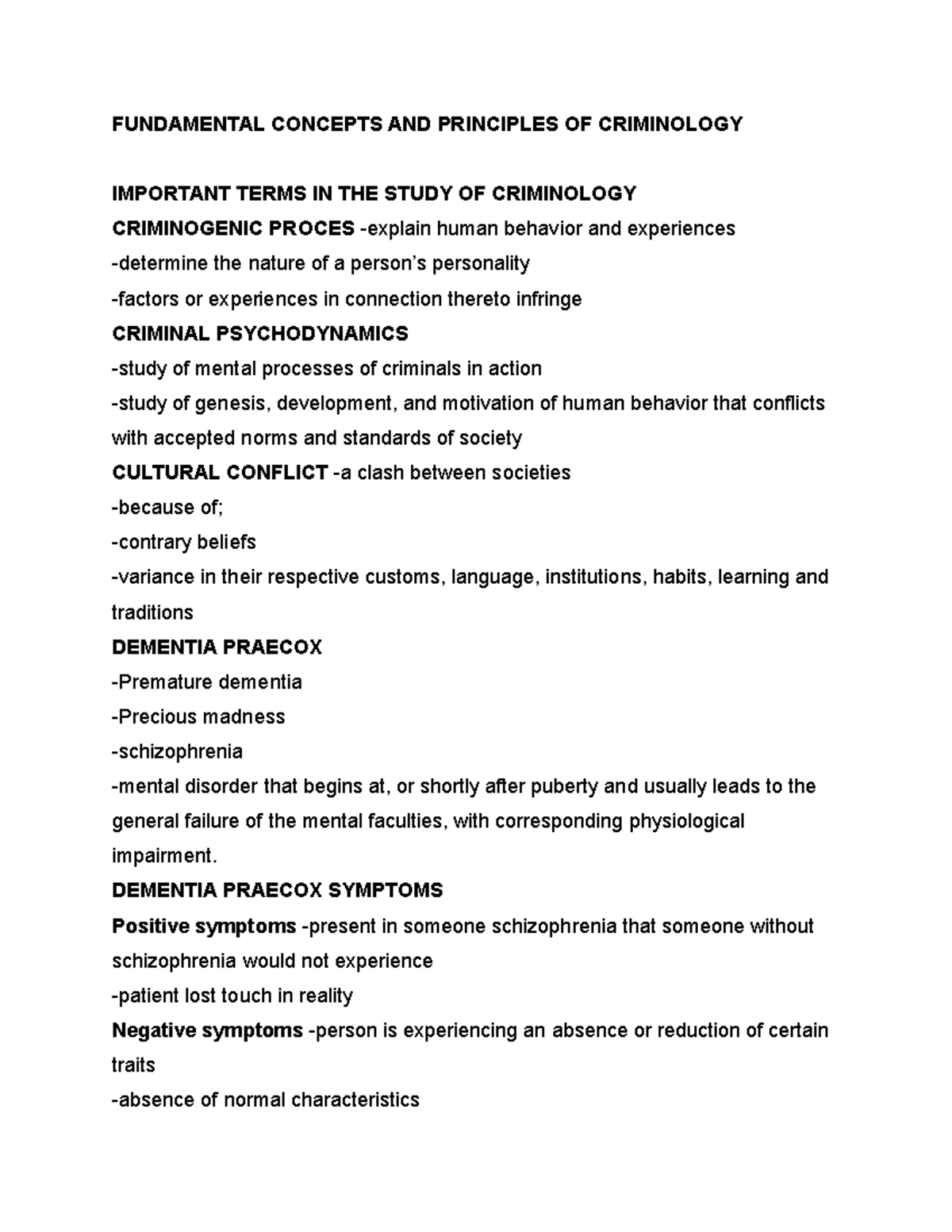 Fundumental concepts and principle of Criminology - FUNDAMENTAL ...