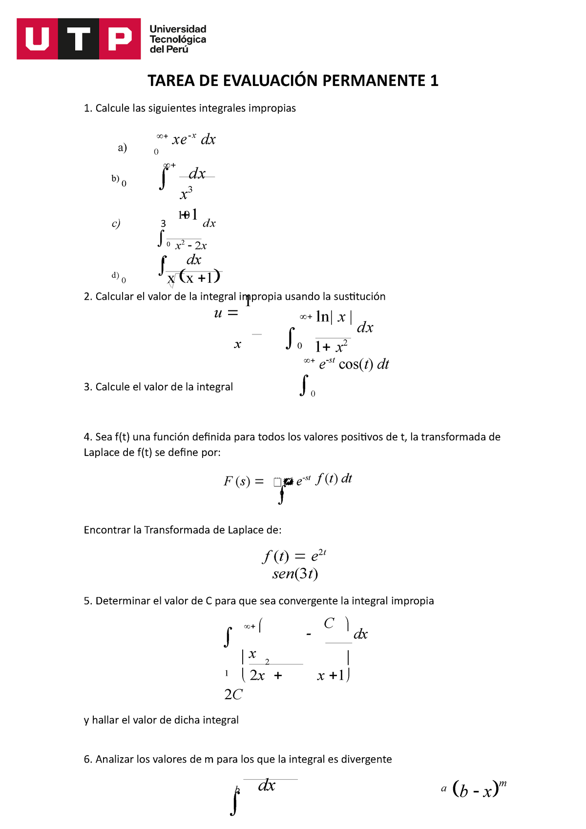 S02.s1 Tarea De Evaluación Permanente 1 - X X 1 TAREA DE EVALUACIÓN ...