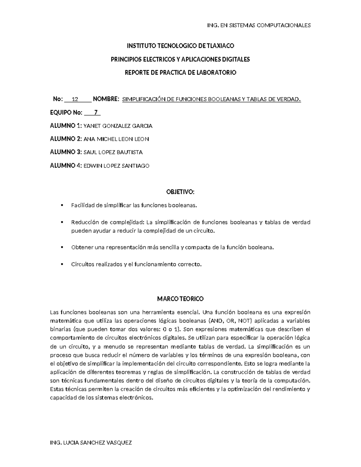 Instituto Tecnologico De Tlaxiaco Practica 12 Instituto Tecnologico