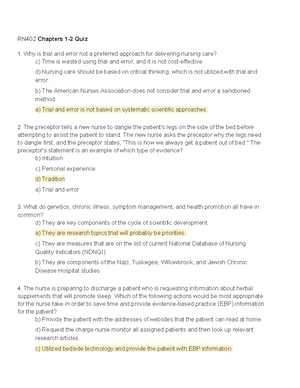 Chapter 6 Quiz- EBP - Chapter 6 Quiz- EBP A Research Assistant Takes A ...