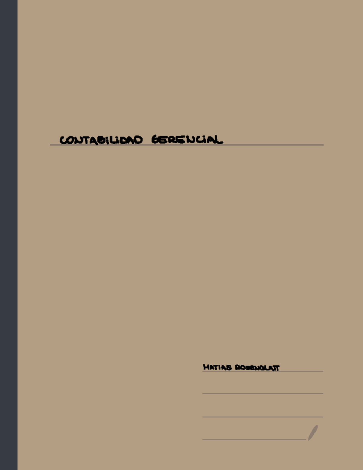 Contabilidad Gerencial Teoría Contadirida Gerencial Matias Rosengran Contadilidad Gerenciar 5676